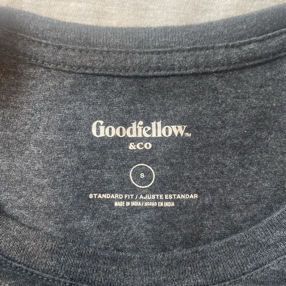 Goodfellow@co Mens Small Tee - Gray and Olive Green, Standard Fit - Picture 7 of 8